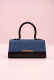 Fineur Handbag Vesper - Denim & Black (Textured Contrast)