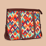 Fineur - Sunset Chevron Canvas Tote Bag