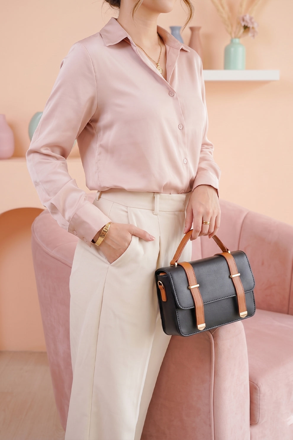 Fineur Handbag Melora - Black