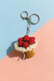 Keychain Crochet Tiny Bouquet