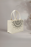 Fineur - Mandala Loop Canvas Bag - Beige