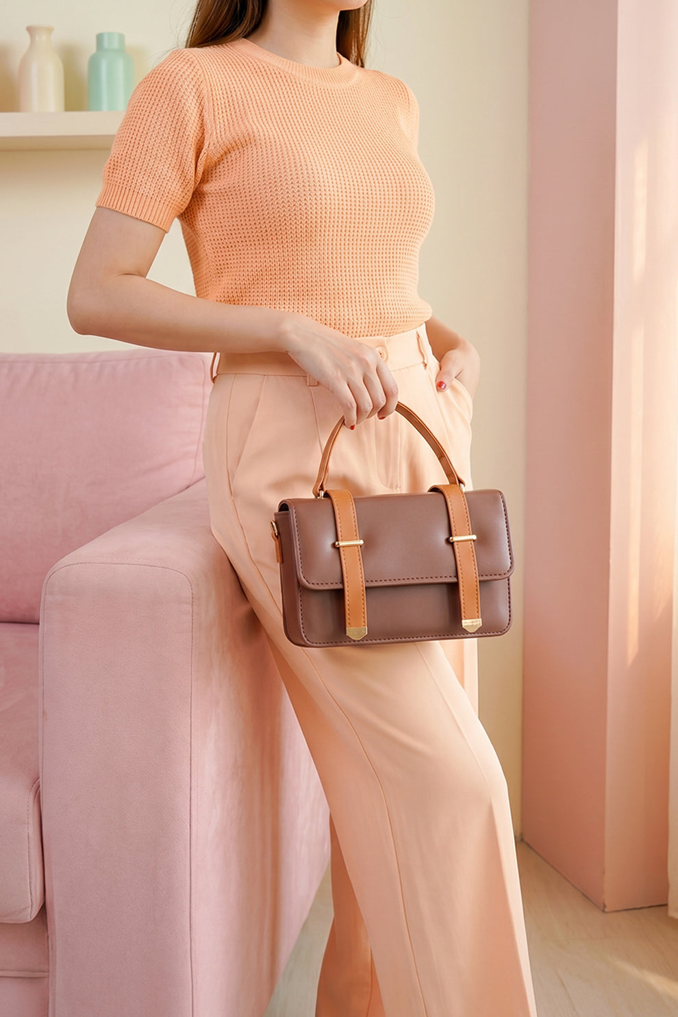 Fineur Handbag Melora - Mocha Brown