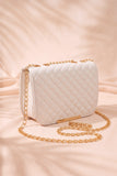 Fineur Shoulder Bag Quilted Charm - White