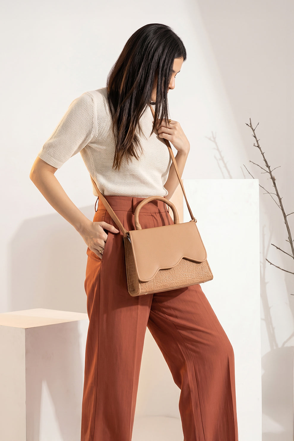 Fineur HandBag Wavina - Fawn