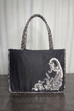 Fineur Canvas Tote Black Paisley
