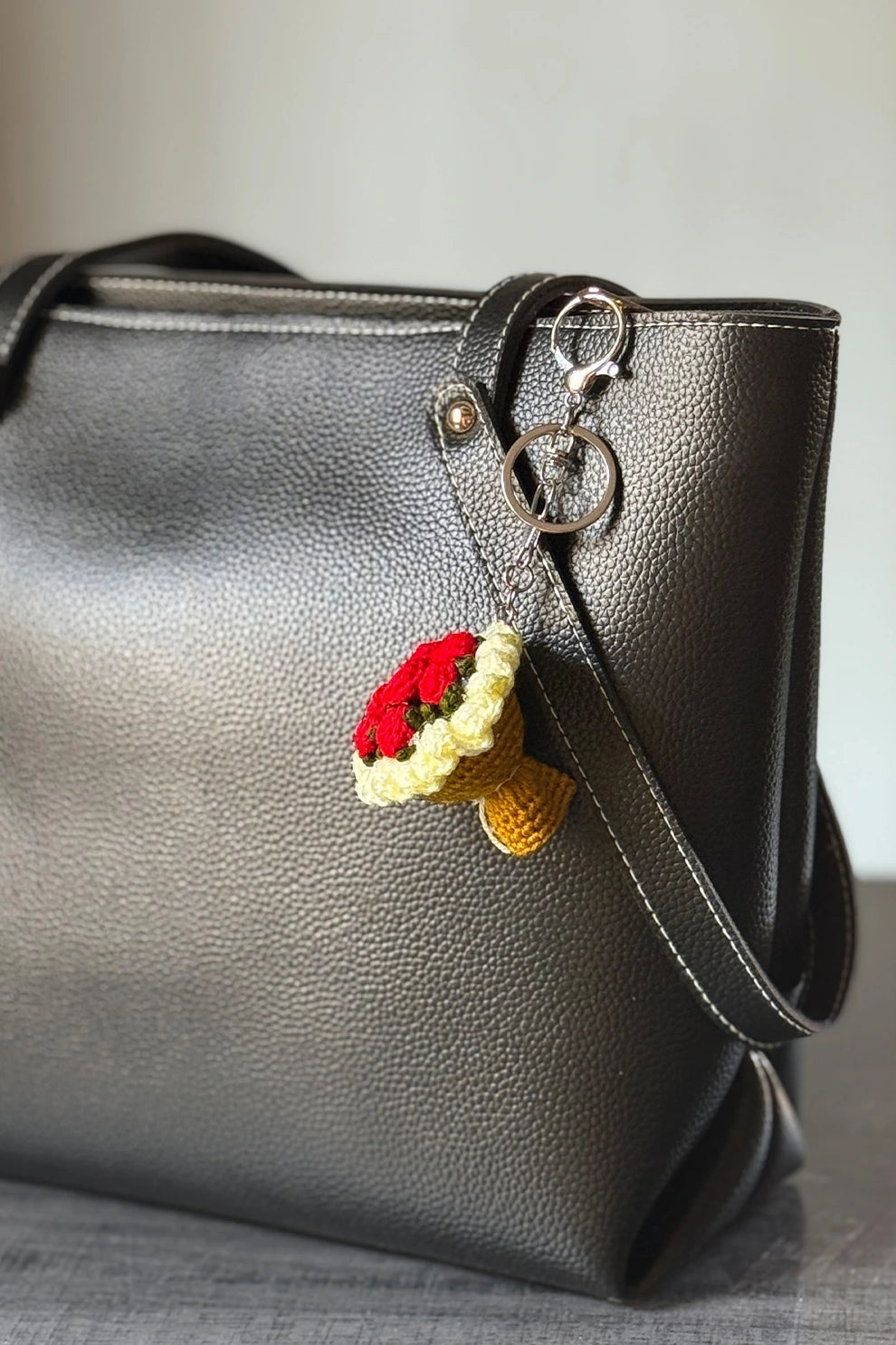 Keychain Crochet Tiny Bouquet
