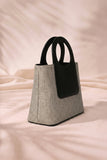 Fineur Halo Jute Shoulder Bag - Grey