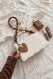 Fineur Handbag Baggie - Off White (Brown Strap)