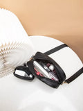 Fineur Crossbody Chevron Coin - Black