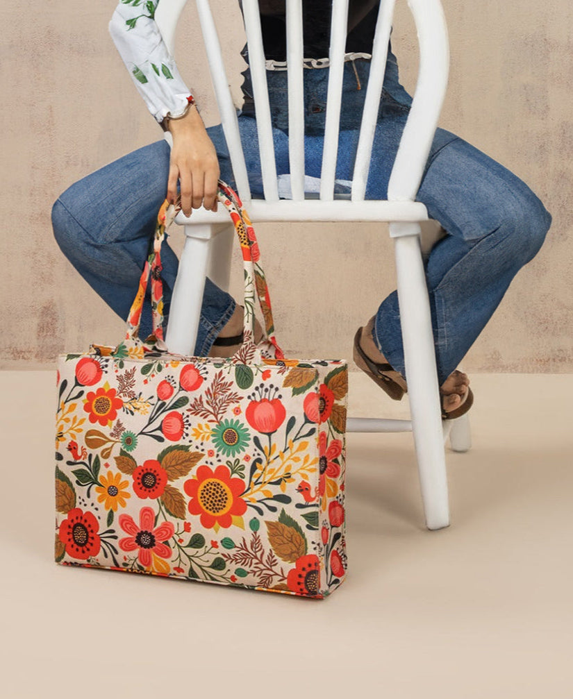 Fineur Canvas Tote Bag SunFlower