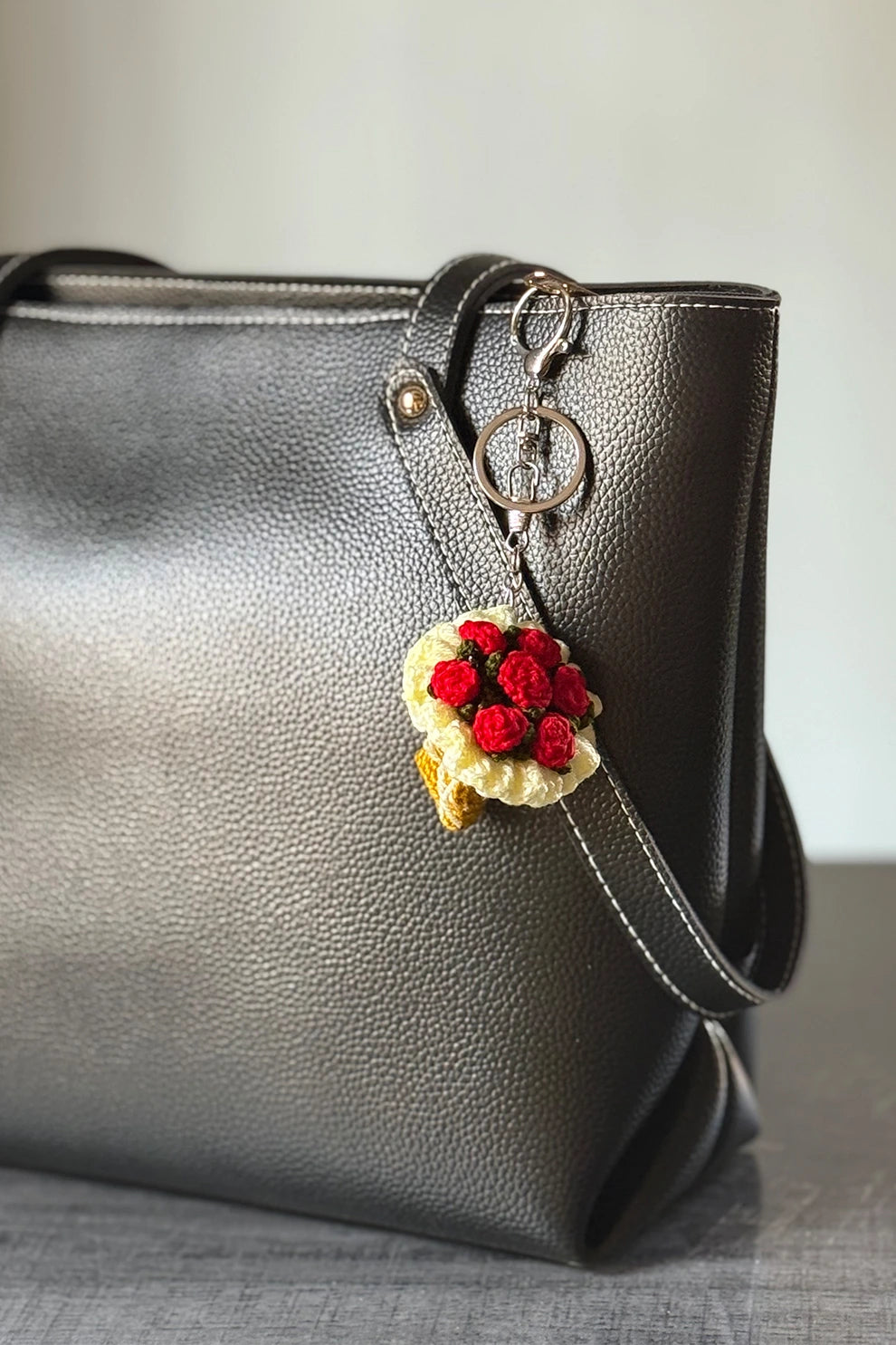 Keychain Crochet Tiny Bouquet