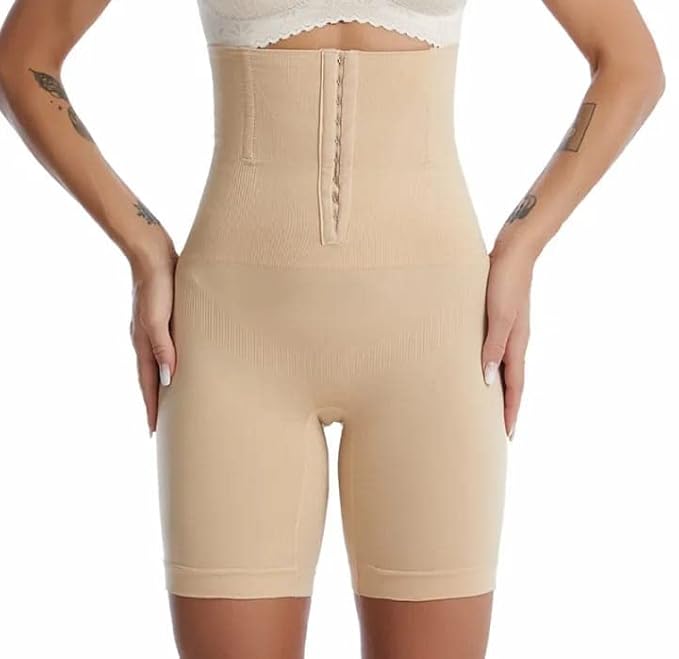 Florea - Seamless High Waist Corset for Flat Belly - Beige