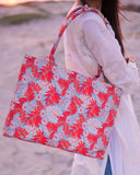 Fineur Canvas Tote Bags Orange Leaf