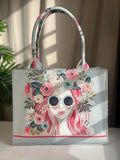 Fineur - Cherry Twinkle Canvas Bag - White