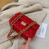 Fineur - Quilted DockLock Crossbody Bag ~ Red