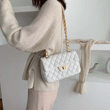 Fineur - Quilted DockLock Crossbody Bag ~ White