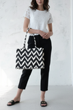 Black Canvas Tote Bag Designed for Women