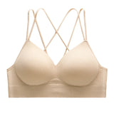 Florea -  Back Cross Straps Bra Set  -  Skin