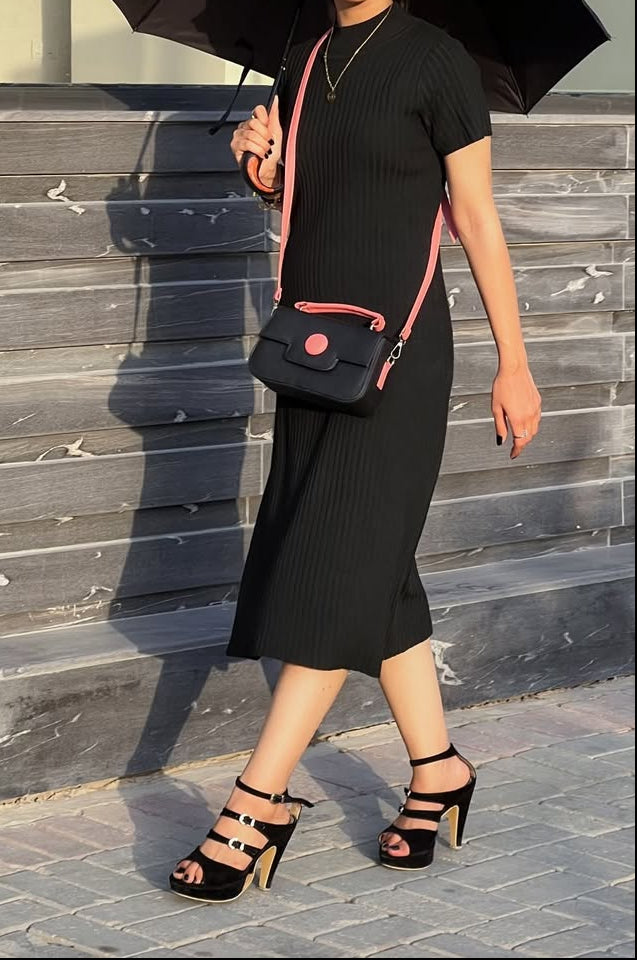 Fineur - Dot Luxe Crossbody Bag - Black