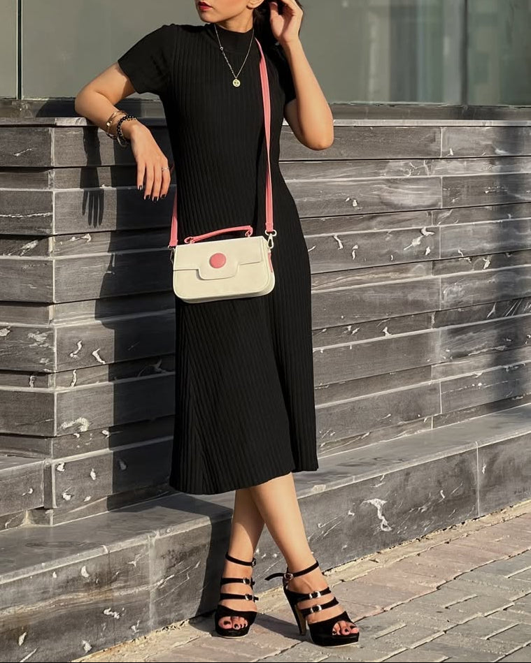 Fineur - Dot Luxe Crossbody Bag - White