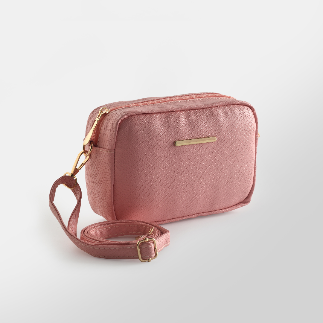 Fineur - Mini Snakeskin Square Bag - Pink