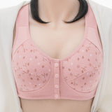 Florea - Patterned Buttoned Bliss Bra- Pink