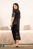 Florea - Single piece Imported long Gown - Black - Free Size