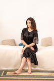 Florea - Single piece Imported long Gown - Black - Free Size