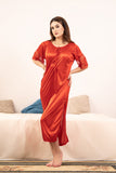 Florea - Single piece Imported long Gown - Red - Free Size