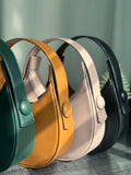 Fineur Plain Hobo HandBag - Mustard