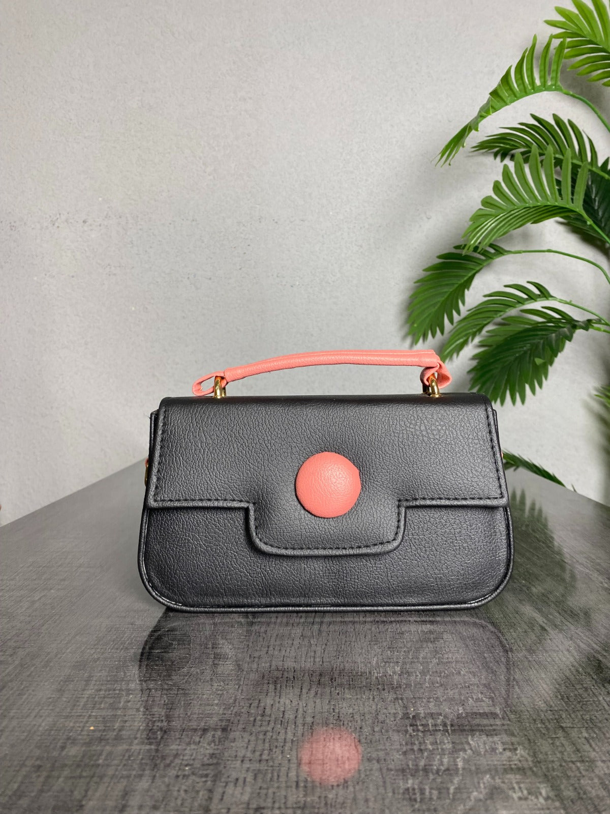 Fineur - Dot Luxe Crossbody Bag - Black