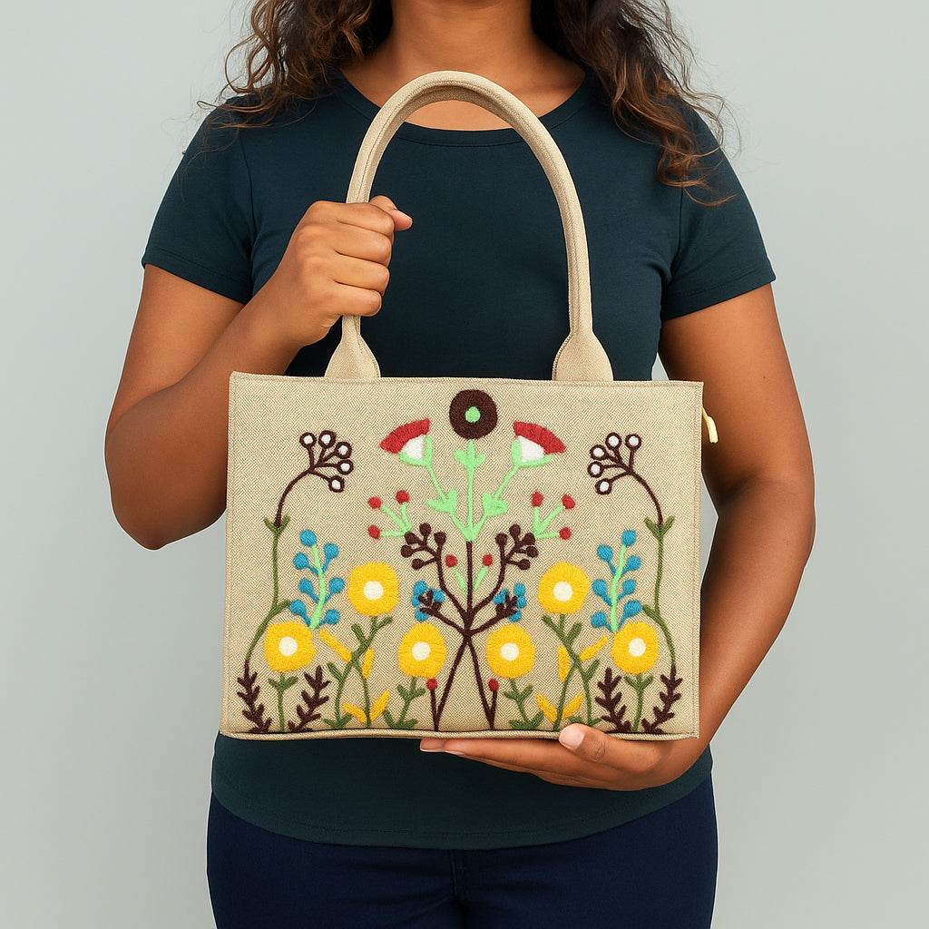 Fineur Premium Canvas Bag – Blush Wood