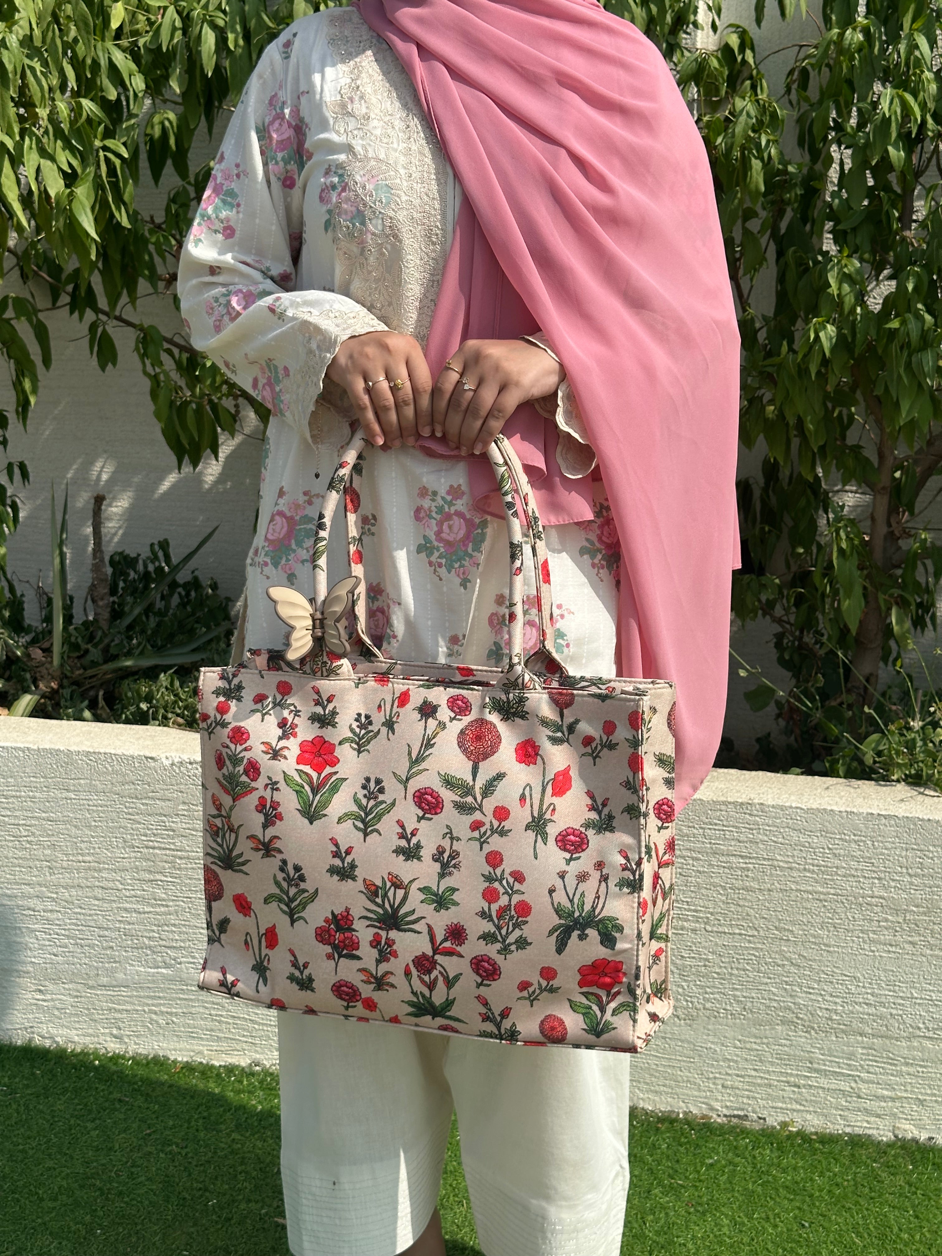 Fineur Canvas Tote Peach Blossom
