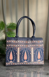 Fineur Canvas Tote Blue Folk
