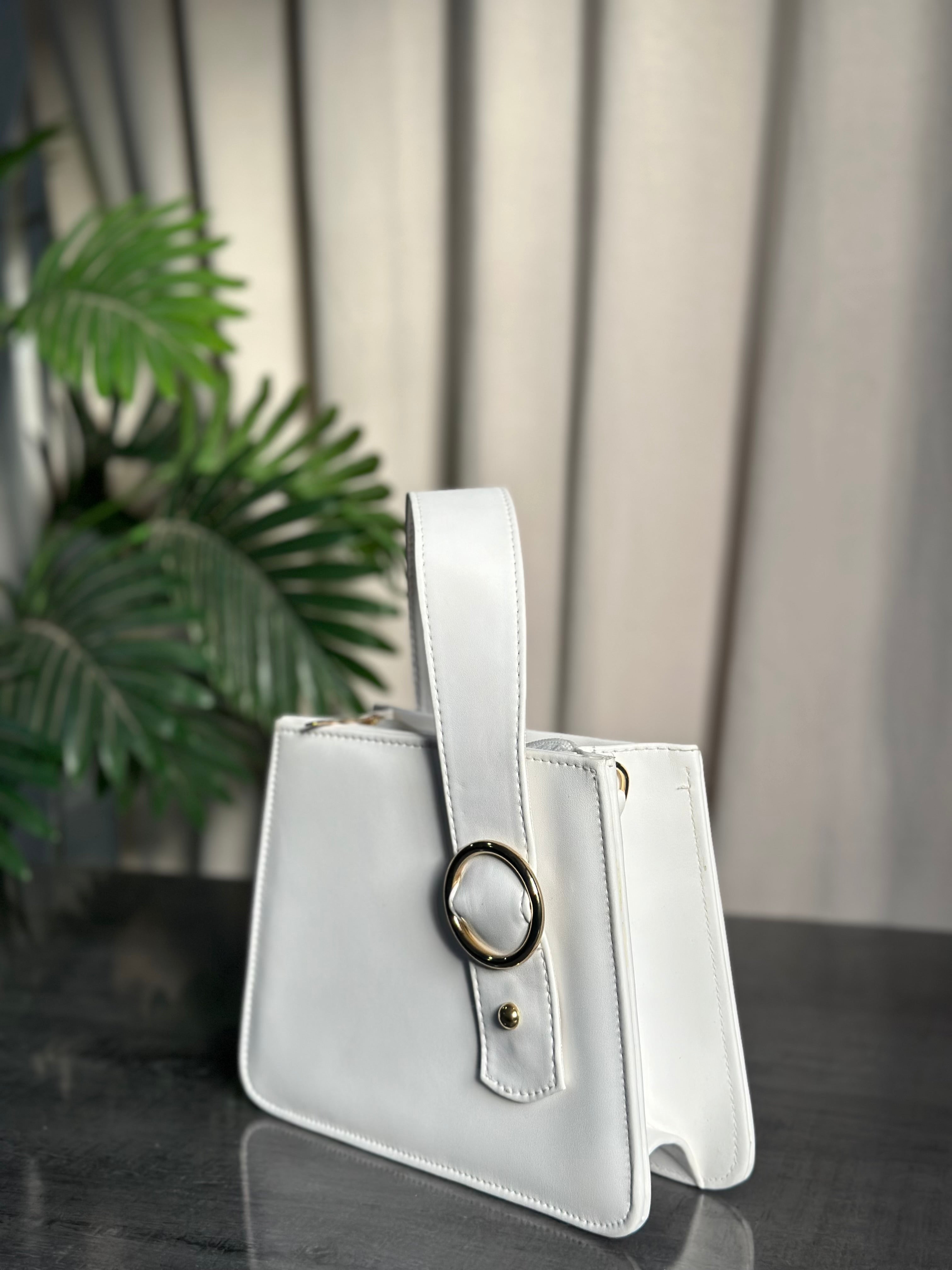 Best Trendy Ring Handbag White