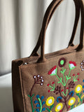 Fineur Premium Jute Tote Blush Wood - Brown