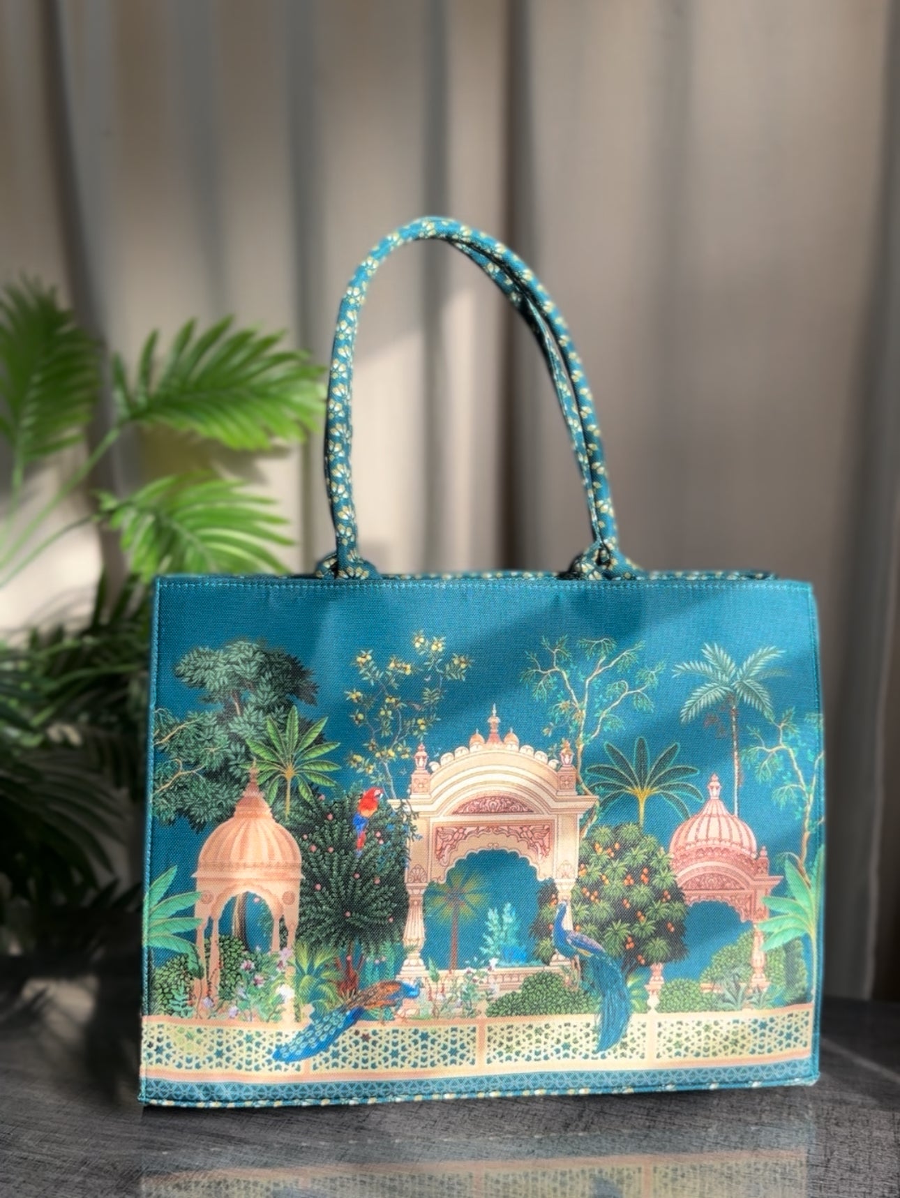 Fineur Canvas Tote Peacock