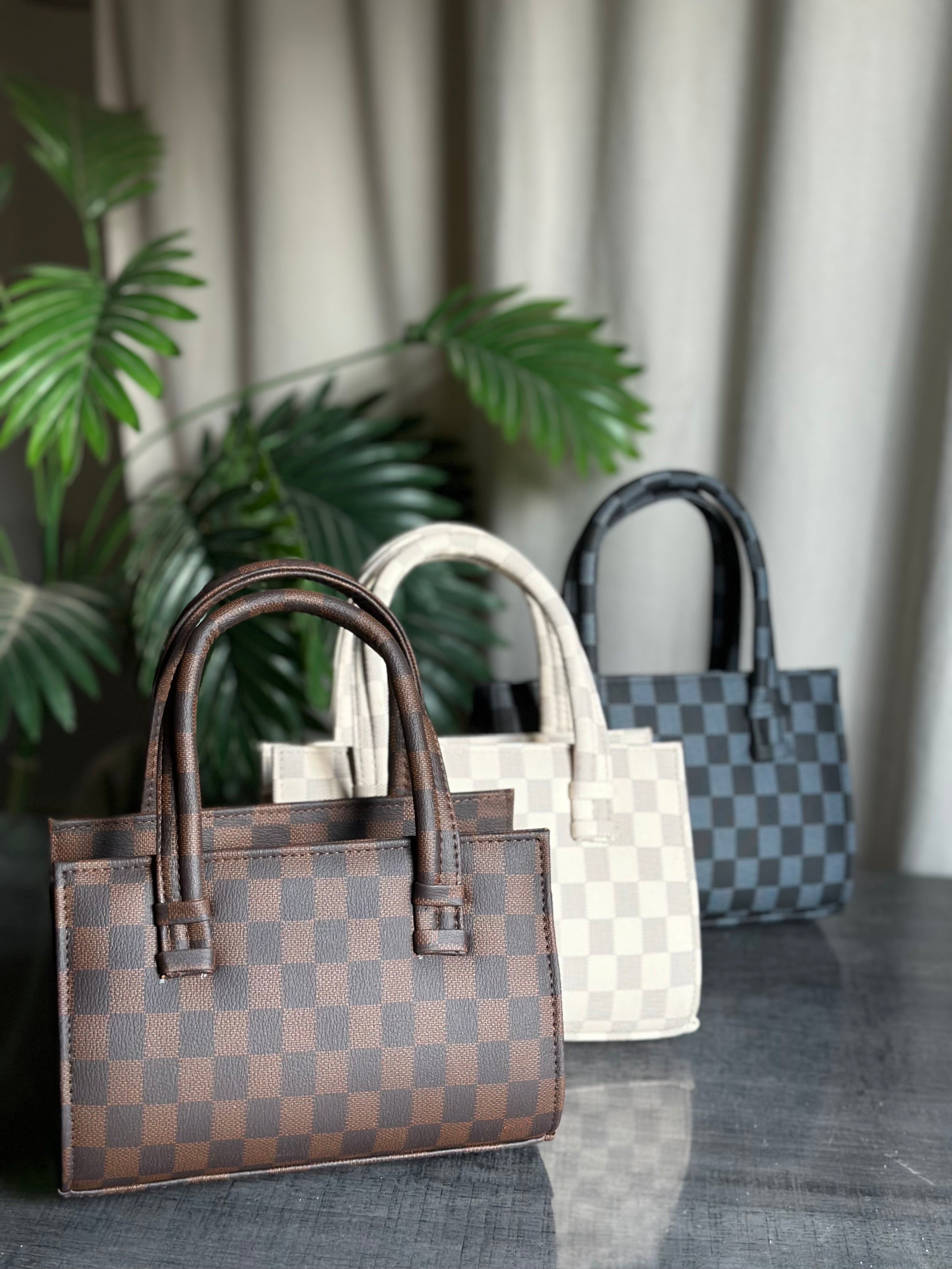 Fineur HandBag Mini Checkered - Brown