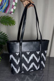 Fineur Shoulder Canvas Bag ZigWave - Black