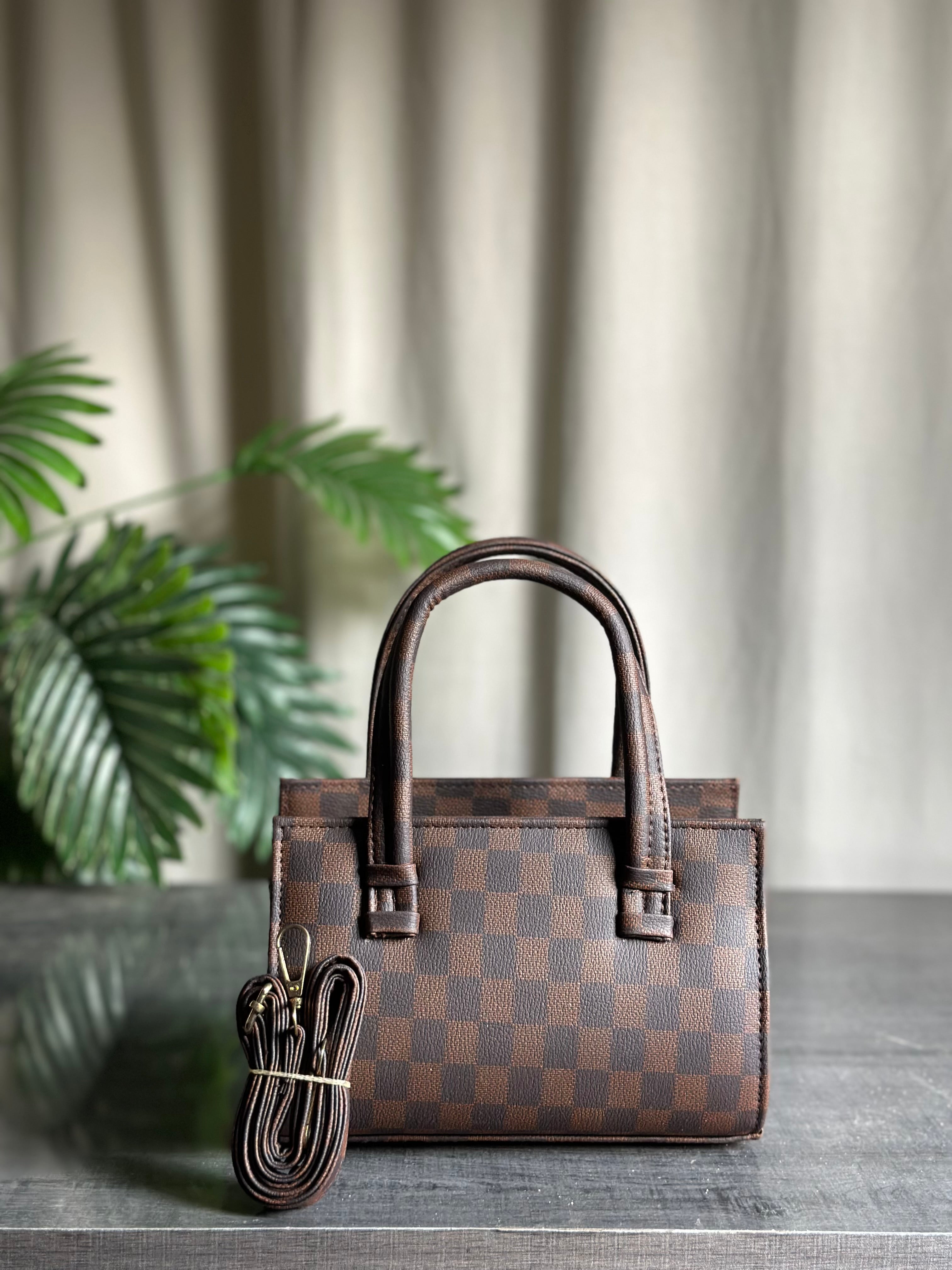 Fineur HandBag Mini Checkered - Brown