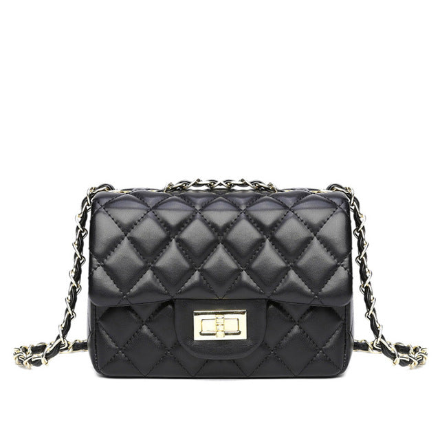 Fineur - Quilted DockLock Crossbody Bag ~ Black