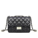 Fineur - Quilted DockLock Crossbody Bag ~ Black