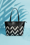 Fineur - ZigWave Shoulder Canvas Bag - Black